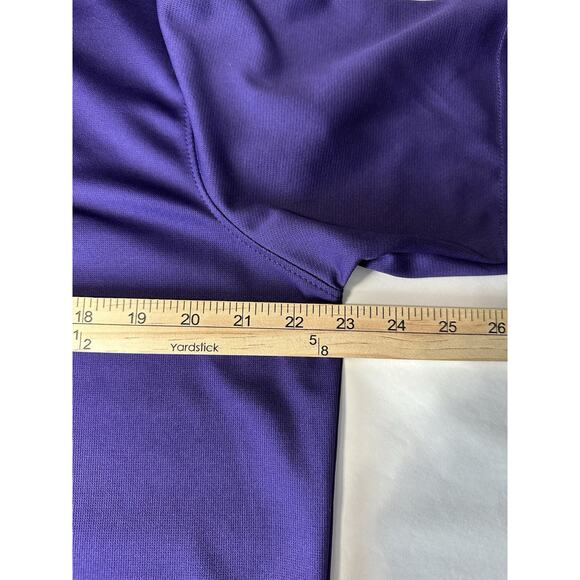 Russell NCAA LSU Tigers Shirt Mens Large Dri-Fit Lightweight Purple Polo Shirt - Picture 8 of 8